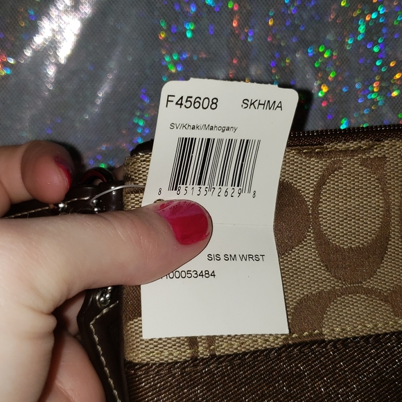 Coach Wristlet - Brown and Tan - Picture 3 of 3